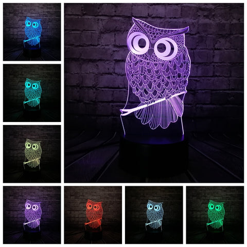 Owl 3D Night Light