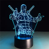 Deadpool 3D Night Light