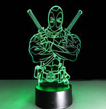 Deadpool 3D Night Light