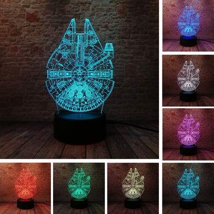 Star Wars Millennium Falcon 3D Night Light