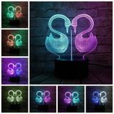 Swan Goose 3D Night Light