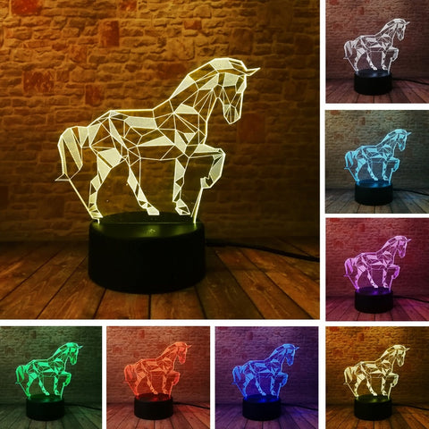Horse 3D Night Light