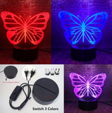 Butterfly 3D Night Light