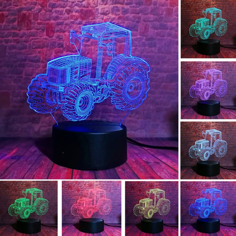 Tractor 3D Night Light