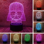 Star Wars Black Warrior 3D Night Light