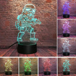 Clone Force White Warrior 3D Night Light