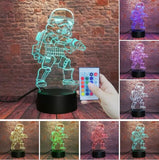 Clone Force White Warrior 3D Night Light