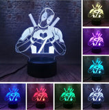 Deaapool 3D Night Light