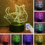 Cat 3D Night Light