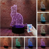 Cat 3D Night Light