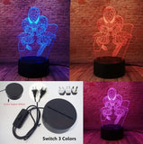 Spider Man Mask 3D Night Light