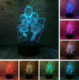Spider Man Mask 3D Night Light