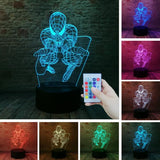Spider Man Mask 3D Night Light