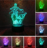 Spiderman Iron Man 3D Night Light