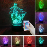 Spiderman Iron Man 3D Night Light