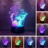 Spiderman Iron Man 3D Night Light