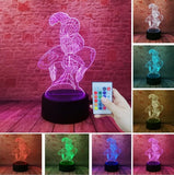 Spiderman Iron Man 3D Night Light