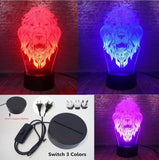 Lion 3D Night Light