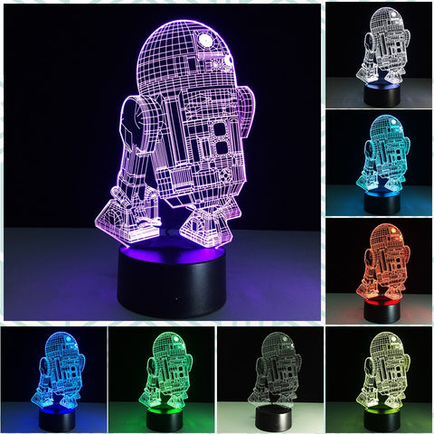 Star War R2-D2 3D Night Light