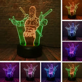 Deadpool 3D Night Light