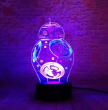 Star Wars BB-8 Ball Robot 3D Night Light