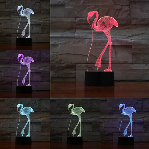 Flamingo 3D Night Light