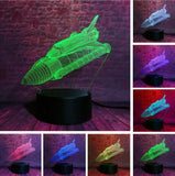 Space Rocket 3D Night Light