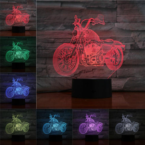 Motorcycle 3D Night Light