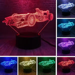 Racing Car 3D Night Light