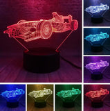 Racing Car 3D Night Light