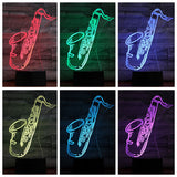Saxophone 3D Night Light