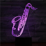 Saxophone 3D Night Light